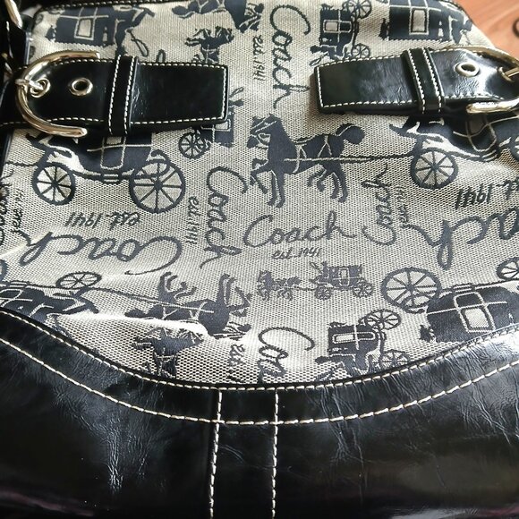 COACH - 2009 Crossbody Canvas and Leather - Picture 6 of 16